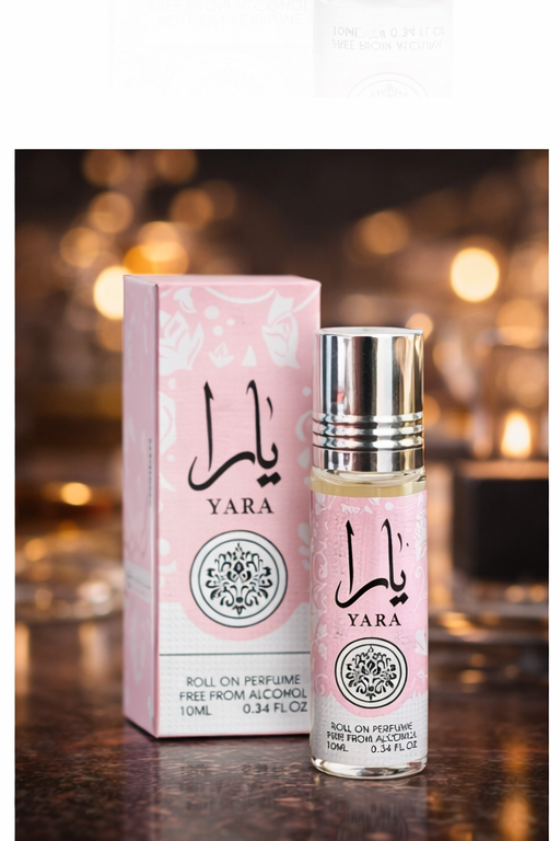 Lattafa Yara 10ml Perfume Oil – Luxury Arabian Attar | Long Lasting Sweet Vanilla Floral Scent | Alcohol-Free Roll-On for Women