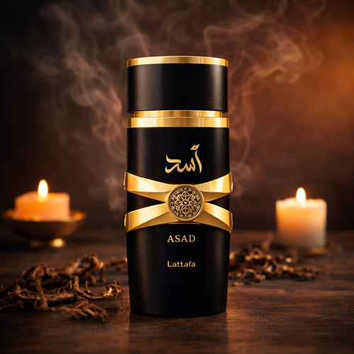 Lattafa Asad Eau de Parfum 100ml (3.4 oz) – Warm Spicy Vanilla Woody Cologne for Men | Long Lasting Luxury Fragrance