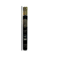 Black perfume bottle with gold cap