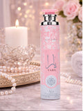 Pink air freshener with 'Yara'
