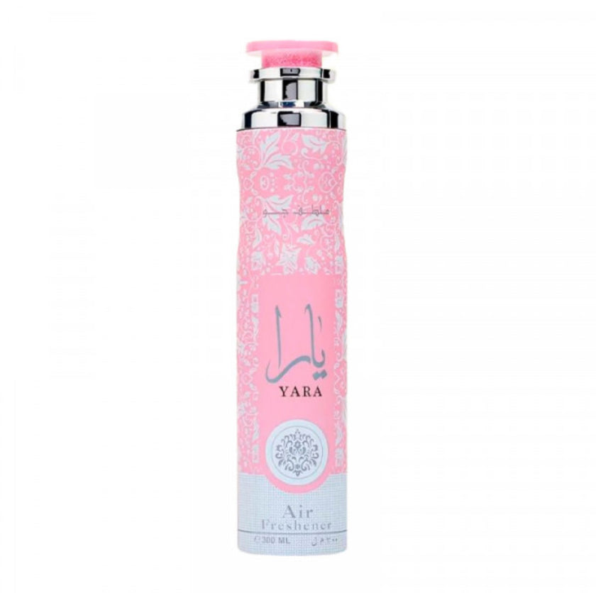 Lattafa Yara Air Freshener Spray 300ml – Sweet Floral Vanilla Room & Car Fragrance | Long Lasting Home Scent