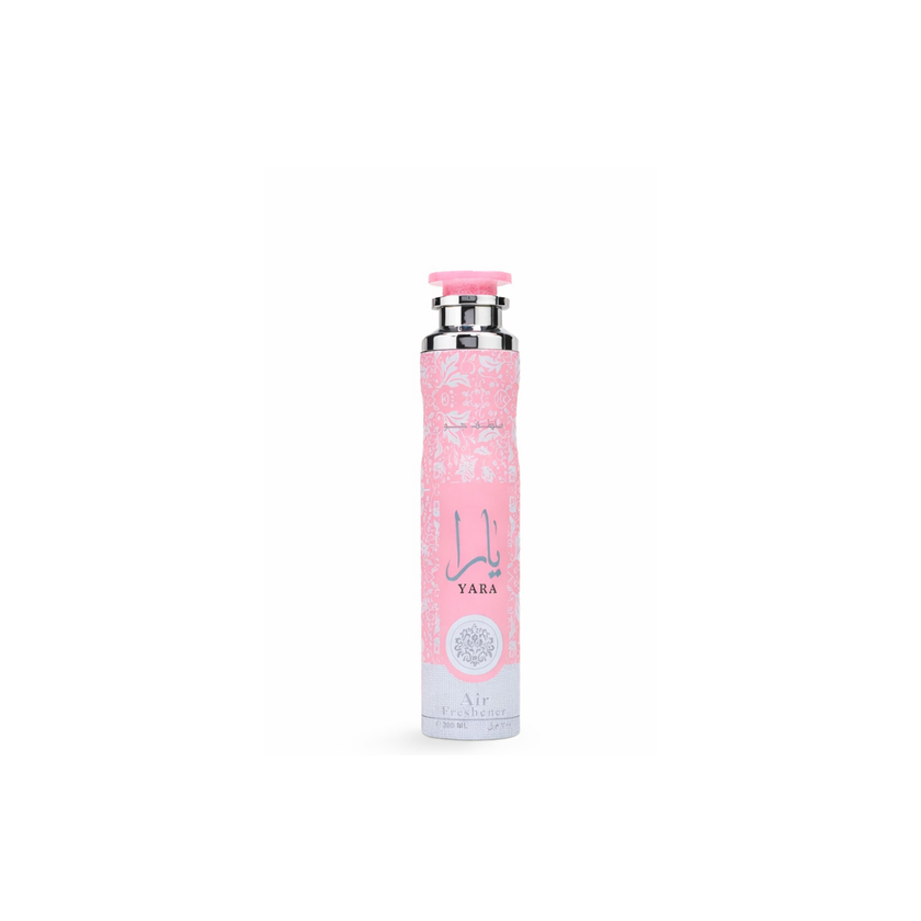 Lattafa Yara Air Freshener Spray 300ml – Sweet Floral Vanilla Room & Car Fragrance | Long Lasting Home Scent