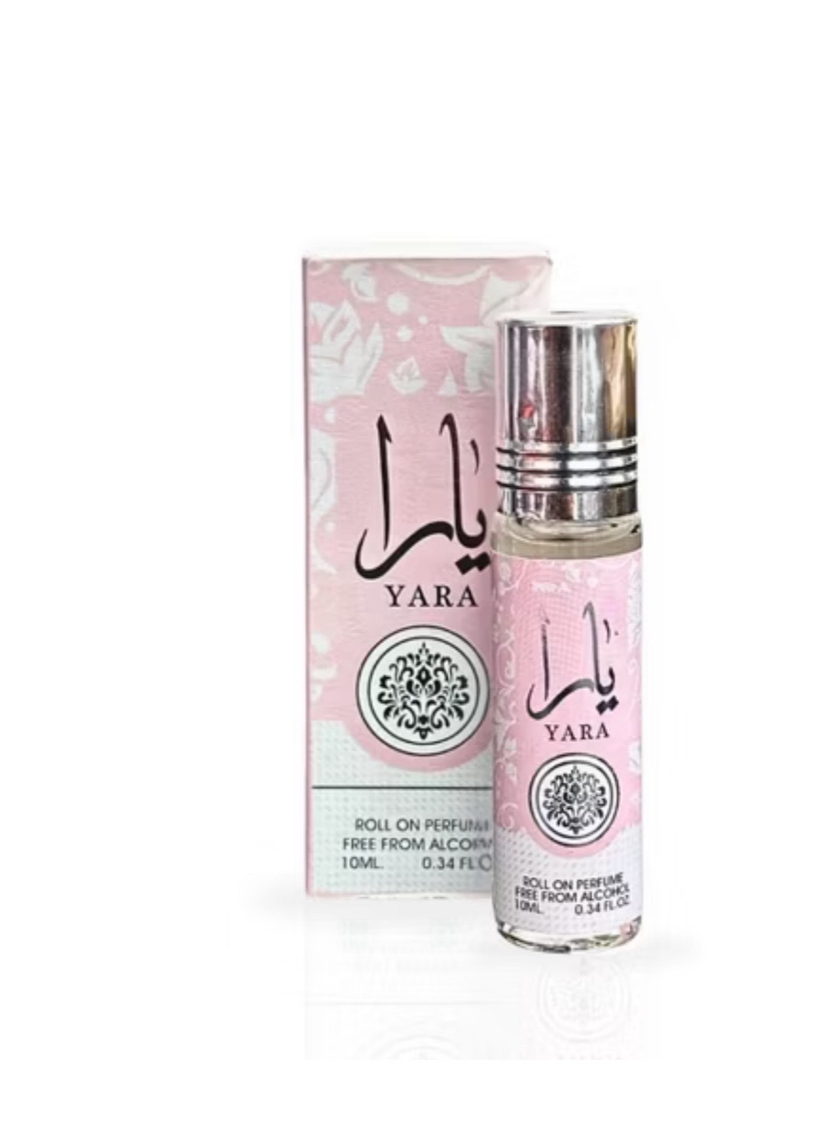 Lattafa Yara 10ml Perfume Oil – Luxury Arabian Attar | Long Lasting Sweet Vanilla Floral Scent | Alcohol-Free Roll-On for Women
