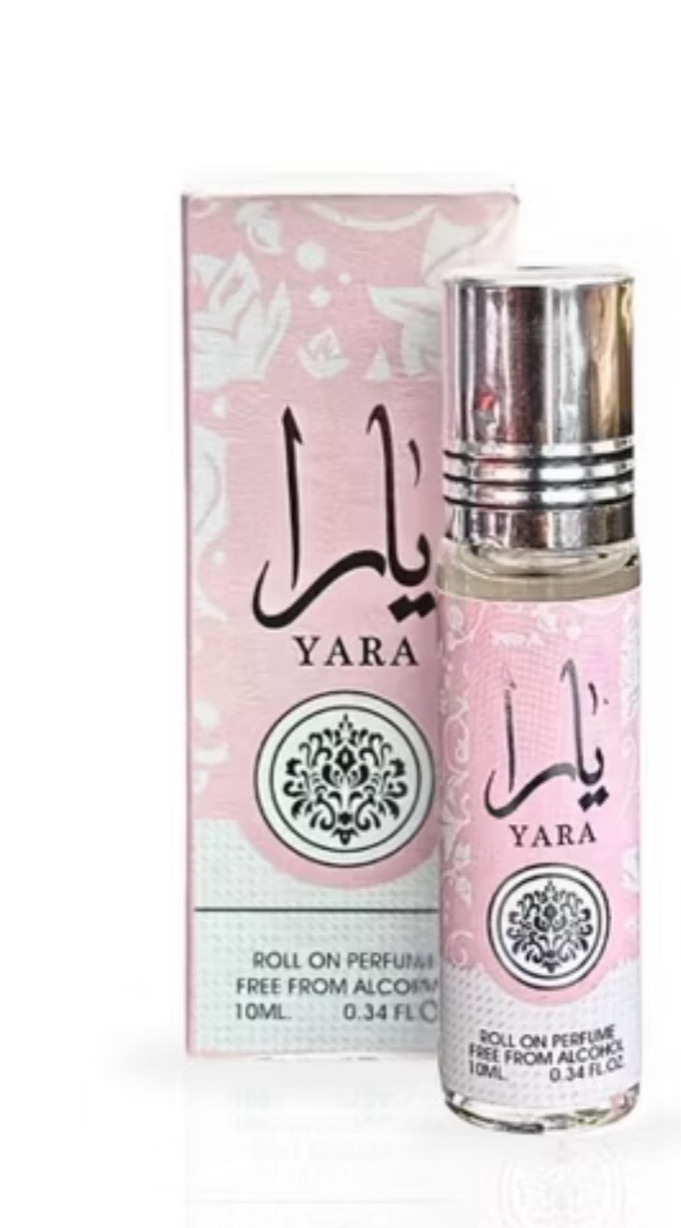 Lattafa Yara 10ml Perfume Oil – Luxury Arabian Attar | Long Lasting Sweet Vanilla Floral Scent | Alcohol-Free Roll-On for Women