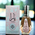 Yara perfume bottle and packaging